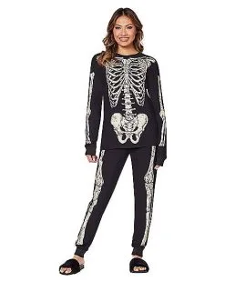 Spirit Halloween Skeleton Pajama Set 6 Spirit Halloween Skeleton Pajama Set -Halloween Clothing Theme Store 01579143 b