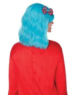 Spirit Halloween Long Thing 1 And Thing 2 Wig - Dr. Seuss -Halloween Clothing Theme Store 01579457 b