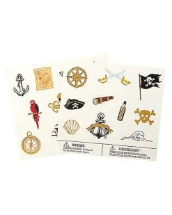 Spirit Halloween Pirate Temporary Tattoos