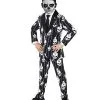 Spirit Halloween Kids Punk Skeleton Suit Costume -Halloween Clothing Theme Store 01581636 a
