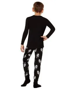 Spirit Halloween Kids Ghost Face Pajama Set -Halloween Clothing Theme Store 01585108 b