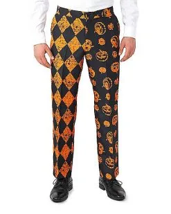 Spirit Halloween Adult Distressed Pumpkin Party Suit -Halloween Clothing Theme Store 01587179 e