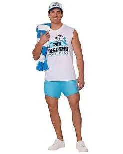 Spirit Halloween Adult Pool Boy Costume Kit