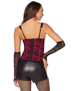 Spirit Halloween Vampire Corset And Gloves 6 Spirit Halloween Vampire Corset And Gloves -Halloween Clothing Theme Store 01587443 b