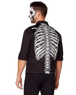 Spirit Halloween Adult Skeleton Vest 5 Spirit Halloween Adult Skeleton Vest -Halloween Clothing Theme Store 01589092 b
