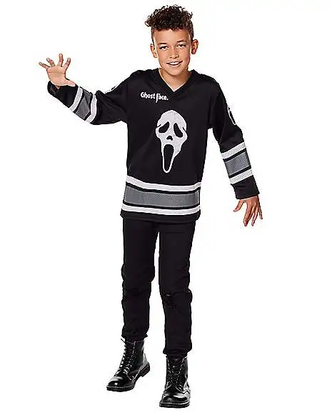 Spirit Halloween Kids Ghost Face Jersey 3 Spirit Halloween Kids Ghost Face Jersey