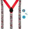 Spirit Halloween Cat In The Hat Suspenders - Dr. Seuss -Halloween Clothing Theme Store 01595164 a