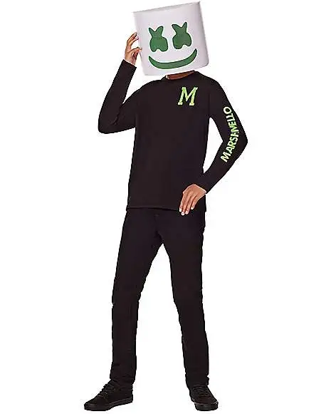 Spirit Halloween Kids Glow In The Dark Marshmello Costume Kit 3 Spirit Halloween Kids Glow In The Dark Marshmello Costume Kit