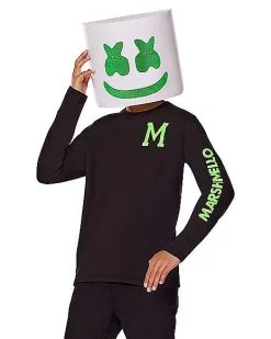 Spirit Halloween Kids Glow In The Dark Marshmello Costume Kit 9 Spirit Halloween Kids Glow In The Dark Marshmello Costume Kit -Halloween Clothing Theme Store 01597269 c