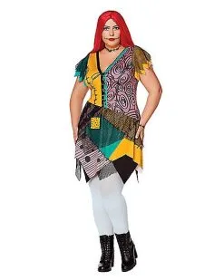 Spirit Halloween Adult Sally Dress - The Nightmare Before Christmas 8 Spirit Halloween Adult Sally Dress - The Nightmare Before Christmas -Halloween Clothing Theme Store 01597483 c