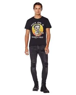 Spirit Halloween Happy Leatherface T Shirt - Texas Chainsaw Massacre -Halloween Clothing Theme Store 01598036 c