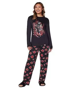 Spirit Halloween Itachi Akatsuki Pajama Set - Naruto Shippuden -Halloween Clothing Theme Store 01599661 c