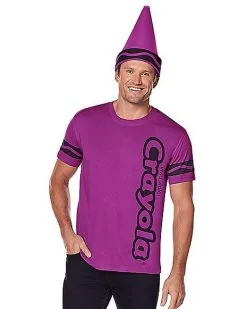 Spirit Halloween Vivid Violet Crayon Costume Kit - Crayola