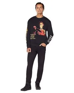 Spirit Halloween Michael Myers One Good Scare Sweatshirt - Halloween 7 Spirit Halloween Michael Myers One Good Scare Sweatshirt - Halloween -Halloween Clothing Theme Store 01602887 c