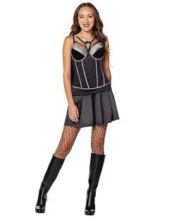 Spirit Halloween Adult Batman Corset With Cape - DC Comics -Halloween Clothing Theme Store 01604511 c