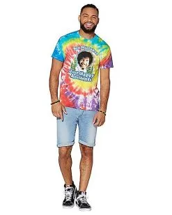 Spirit Halloween Happy Accidents Tie Dye Bob Ross T Shirt 9 Spirit Halloween Happy Accidents Tie Dye Bob Ross T Shirt -Halloween Clothing Theme Store 03211547 d
