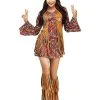 Spirit Halloween Adult Peace And Love Hippie Costume -Halloween Clothing Theme Store 07252463 a