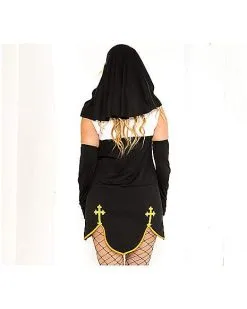 Spirit Halloween Adult Bad Habit Nun Costume 9 Spirit Halloween Adult Bad Habit Nun Costume -Halloween Clothing Theme Store 07260102 b