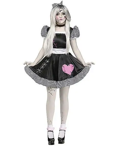 Spirit Halloween Adult Broken China Doll Costume 3 Spirit Halloween Adult Broken China Doll Costume