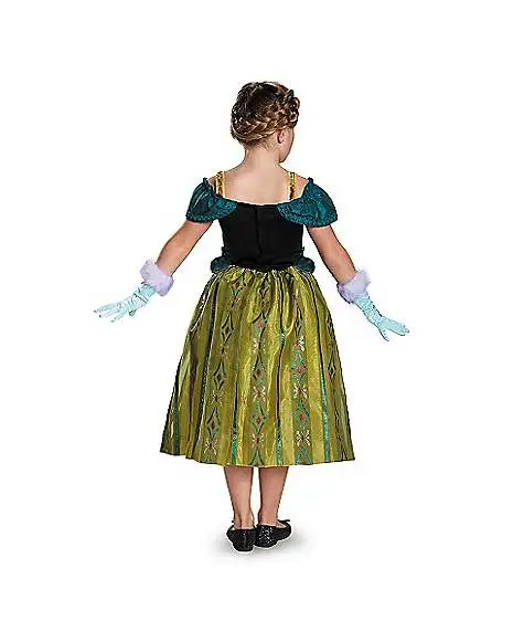 Spirit Halloween Kids Caped Anna Coronation Gown Costume - Frozen 3 Spirit Halloween Kids Caped Anna Coronation Gown Costume - Frozen
