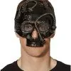 Spirit Halloween Steampunk Skull Half Mask -Halloween Clothing Theme Store 07392665 a