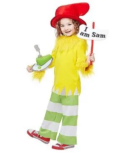 Spirit Halloween Toddler Sam I Am Costume - Dr. Seuss -Halloween Clothing Theme Store 07403058 c