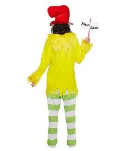 Spirit Halloween Adult Sam I Am Costume - Dr. Seuss -Halloween Clothing Theme Store 07403066 f