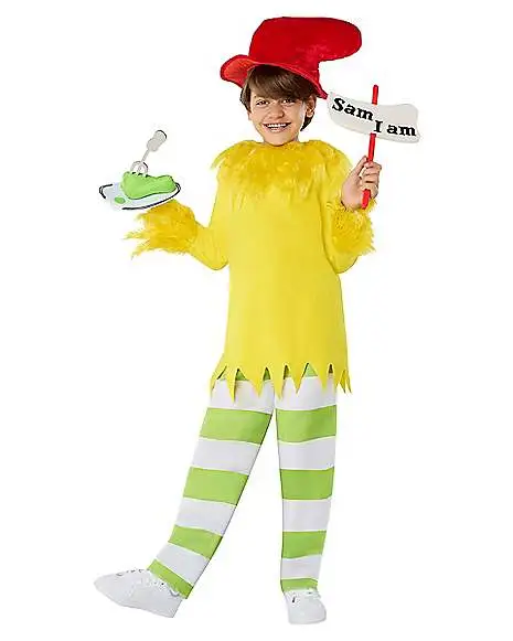 Spirit Halloween Kids Sam I Am Costume - Dr. Seuss 3 Spirit Halloween Kids Sam I Am Costume - Dr. Seuss