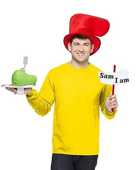 Spirit Halloween Sam I Am Accessory Kit - Dr. Seuss 3 Spirit Halloween Sam I Am Accessory Kit - Dr. Seuss