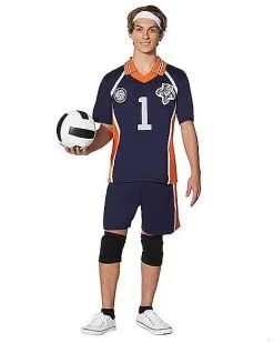 Spirit Halloween Adult Navy Volleyball Uniform Costume -Halloween Clothing Theme Store 07423742 c