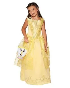 Spirit Halloween Kids Belle Costume Deluxe - Beauty And The Beast Movie -Halloween Clothing Theme Store 07448772 c