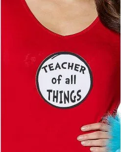 Spirit Halloween Teacher Of All Things Patch - Dr. Seuss -Halloween Clothing Theme Store 07449168 c