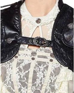 Spirit Halloween Black Steampunk Vest -Halloween Clothing Theme Store 07467640 c