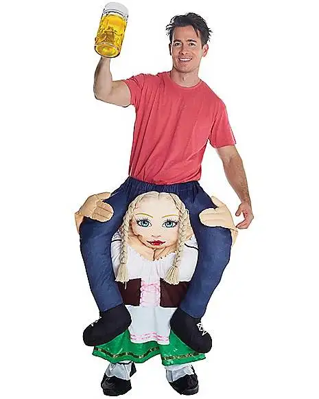 Spirit Halloween Oktoberfest Adult Beer Wench Piggyback Costume 3 Spirit Halloween Oktoberfest Adult Beer Wench Piggyback Costume
