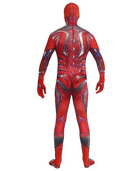 Spirit Halloween Adult Red Ranger Skin Suit Costume - Power Rangers 4 Spirit Halloween Adult Red Ranger Skin Suit Costume - Power Rangers - Image 2