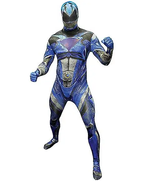 Spirit Halloween Adult Blue Ranger Skin Suit Costume - Power Rangers 3 Spirit Halloween Adult Blue Ranger Skin Suit Costume - Power Rangers