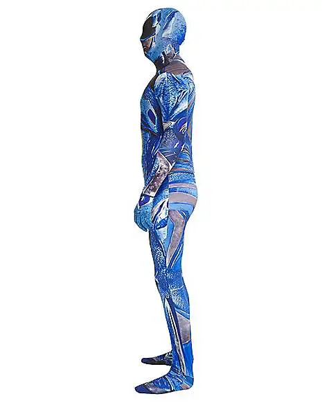 Spirit Halloween Adult Blue Ranger Skin Suit Costume - Power Rangers 5 Spirit Halloween Adult Blue Ranger Skin Suit Costume - Power Rangers - Image 3