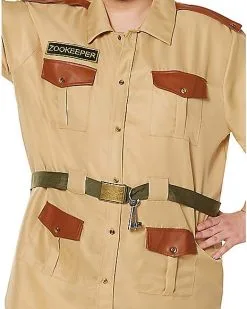 Spirit Halloween Adult Men's Zookeeper Costume -Halloween Clothing Theme Store 07518293 h
