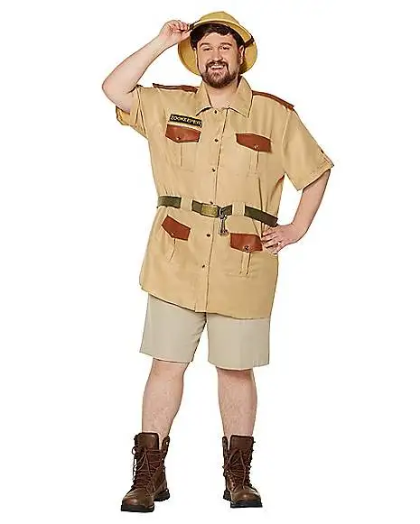 Spirit Halloween Adult Men's Zookeeper Plus Size Costume 3 Spirit Halloween Adult Men's Zookeeper Plus Size Costume