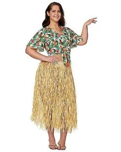 Spirit Halloween Plus Size Luau Shirt -Halloween Clothing Theme Store 07521446 c