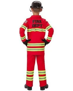 Spirit Halloween Kids Firefighter Costume - The Signature Collection -Halloween Clothing Theme Store 07522204 c