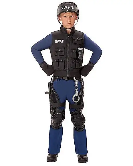 Spirit Halloween Kids SWAT Costume - The Signature Collection 4 Spirit Halloween Kids SWAT Costume - The Signature Collection - Image 2
