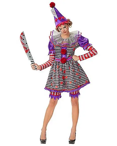Spirit Halloween Adult Killer Clown Costume 3 Spirit Halloween Adult Killer Clown Costume
