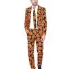 Spirit Halloween Adult Spooky Pumpkin Suit -Halloween Clothing Theme Store 07561491 a