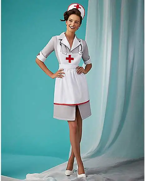 Spirit Halloween Adult Retro Nurse Costume 3 Spirit Halloween Adult Retro Nurse Costume
