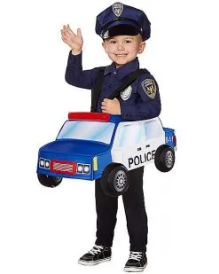 Halloween Clothing Theme Store 27 Spirit Halloween Toddler Police Officer Ride-Along Costume With Sound