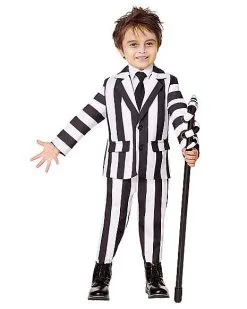 Spirit Halloween Toddler Beetlejuice Striped Suit