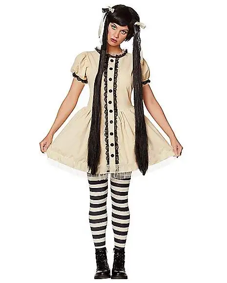 Spirit Halloween Adult Creepy Doll Costume 3 Spirit Halloween Adult Creepy Doll Costume
