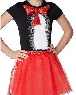 Spirit Halloween Kids Cat In The Hat Costume Kit - Dr. Seuss -Halloween Clothing Theme Store 07616436 c