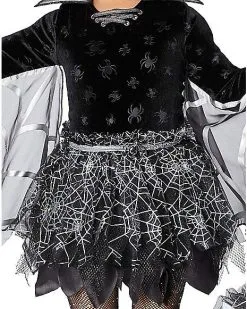 Spirit Halloween Toddler Spider Web Witch Costume -Halloween Clothing Theme Store 07618473 c